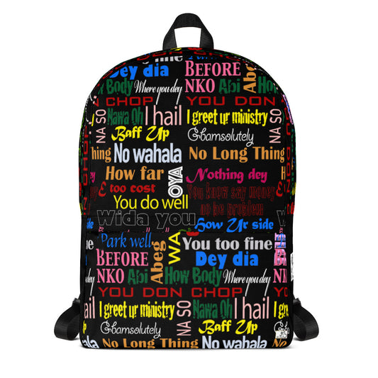 flyersetcinc Pidgin Print Laptop Backpack