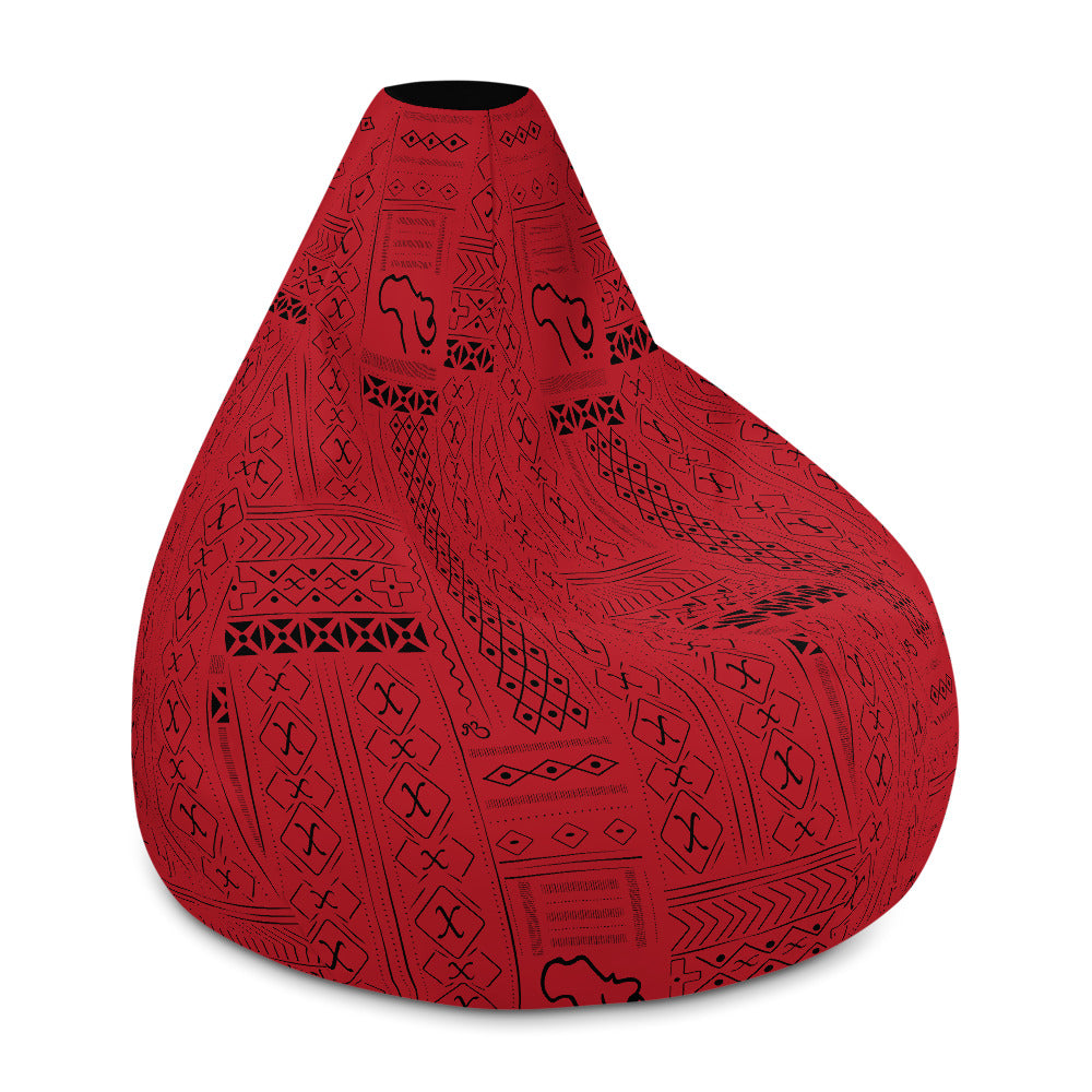 flyersetcinc Tribal Print Comfy Bean Bag Chair w/ filling - Red