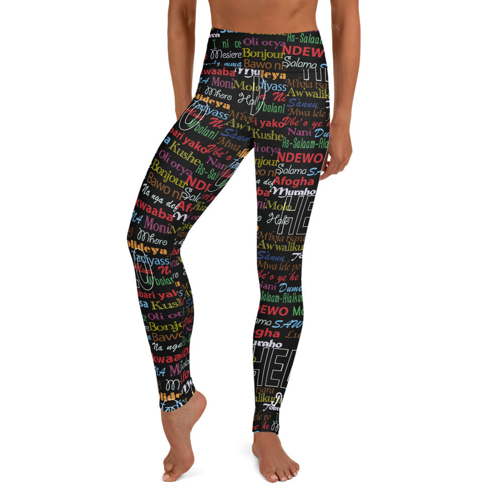 flyersetcinc Hello Print Leggings