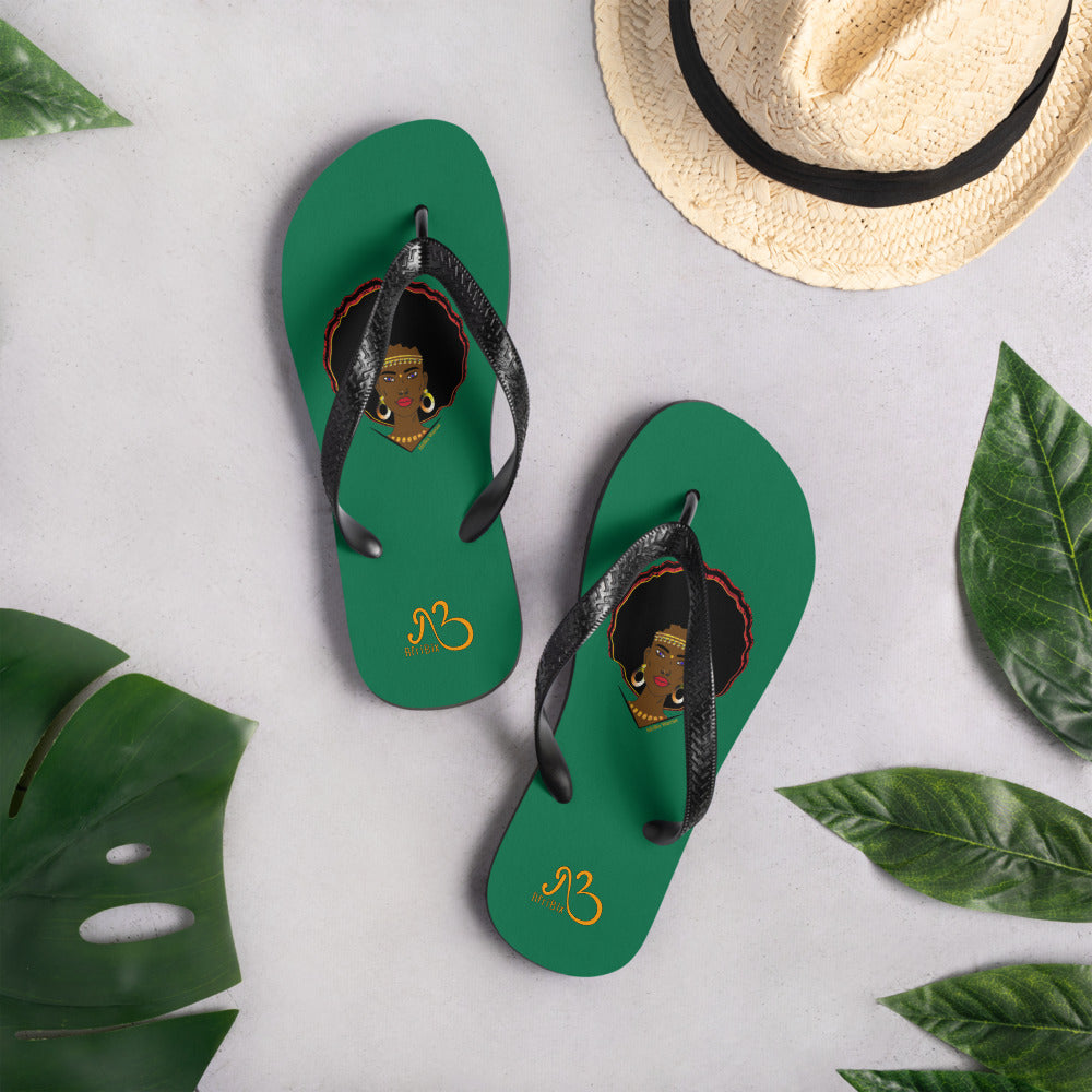 flyersetcinc Warrior Flip-Flops - Green