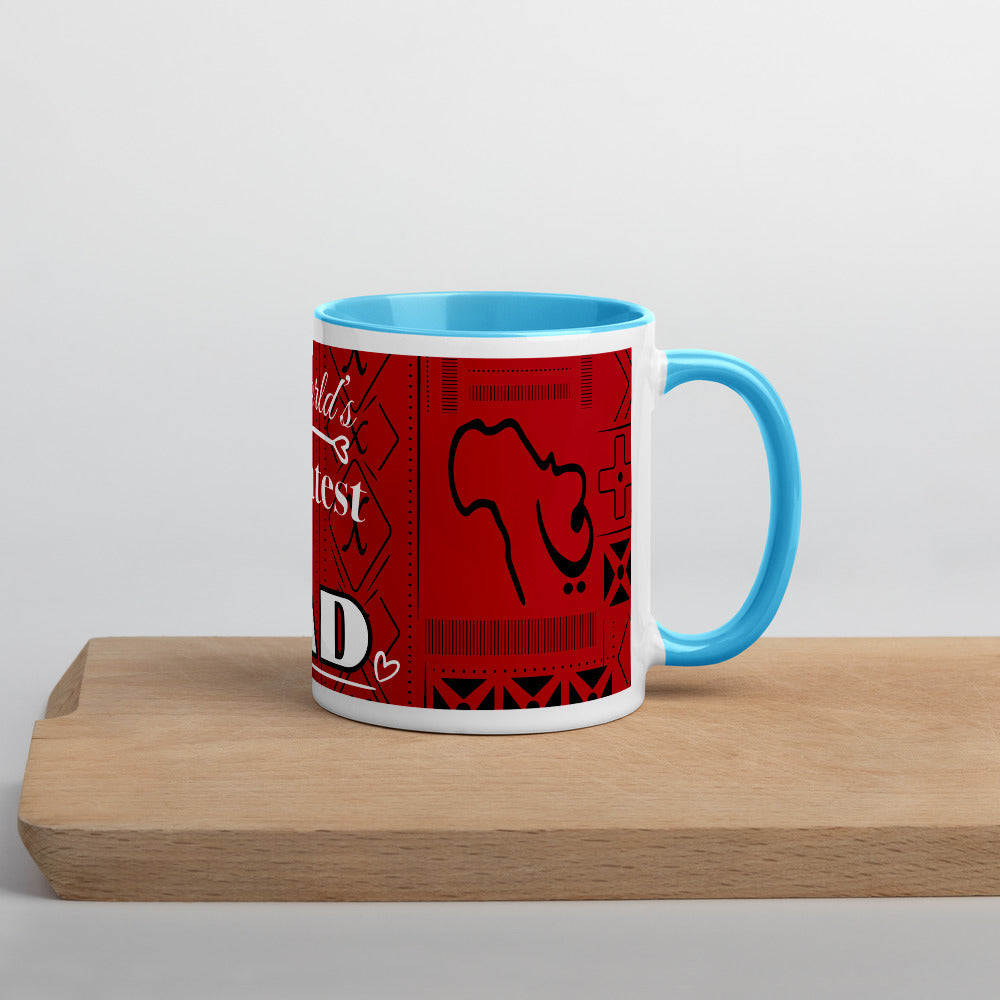 Worlds Greatest Dad Mug with Color Inside