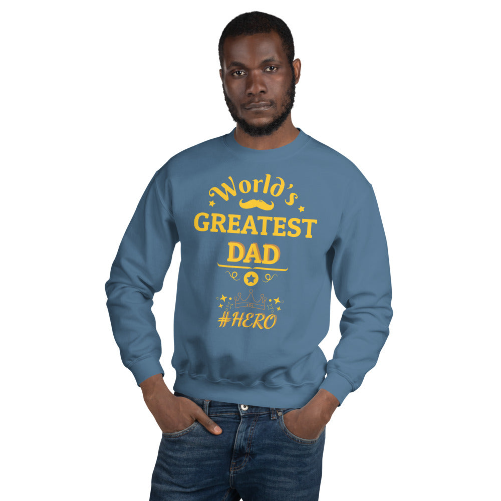 World's Greatest Dad Comfy Longsleeve Sweatshirt