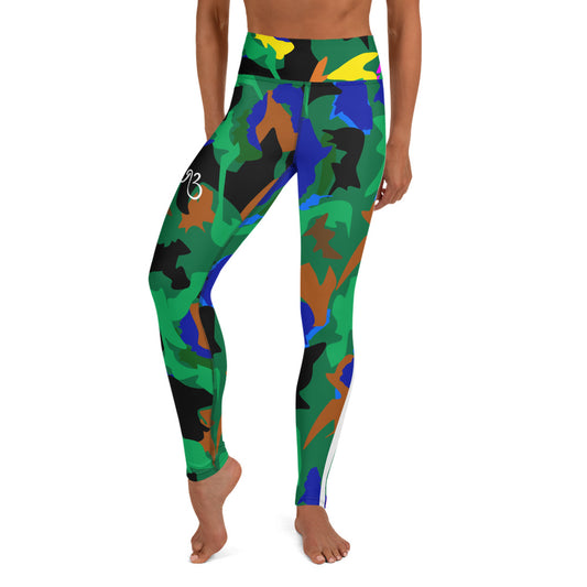 flyersetcinc Camo Print Leggings - Leaf