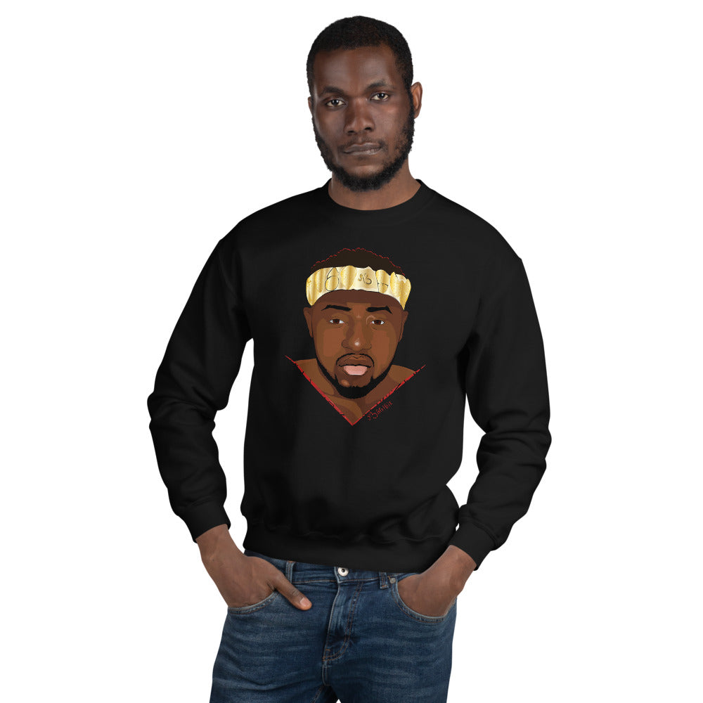 flyersetcinc Warrior African King Portrait Unisex Sweatshirt