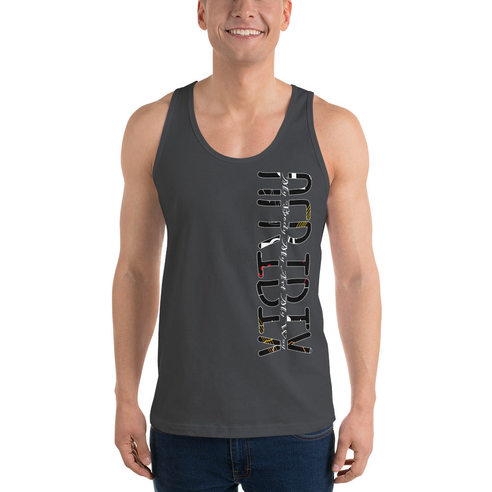 Linear Print Classic tank top (unisex)