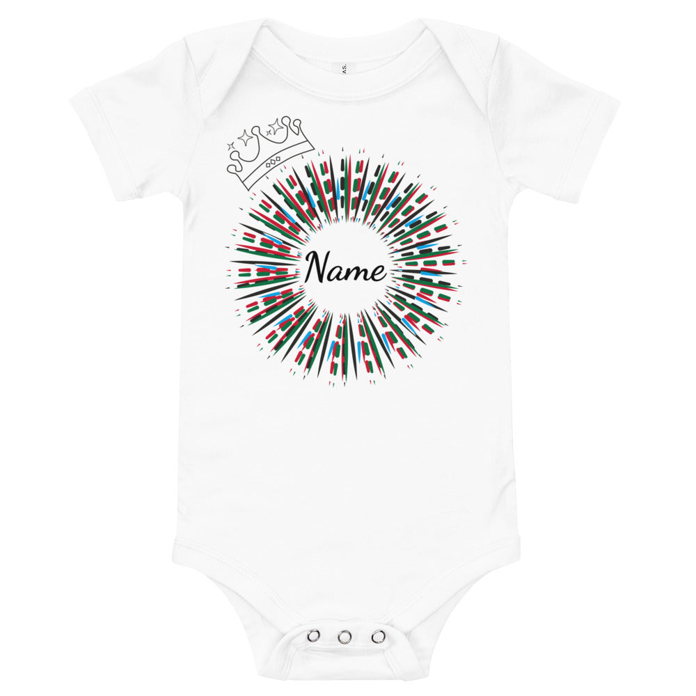 Personalised Baby Short Sleeve Bodysuit