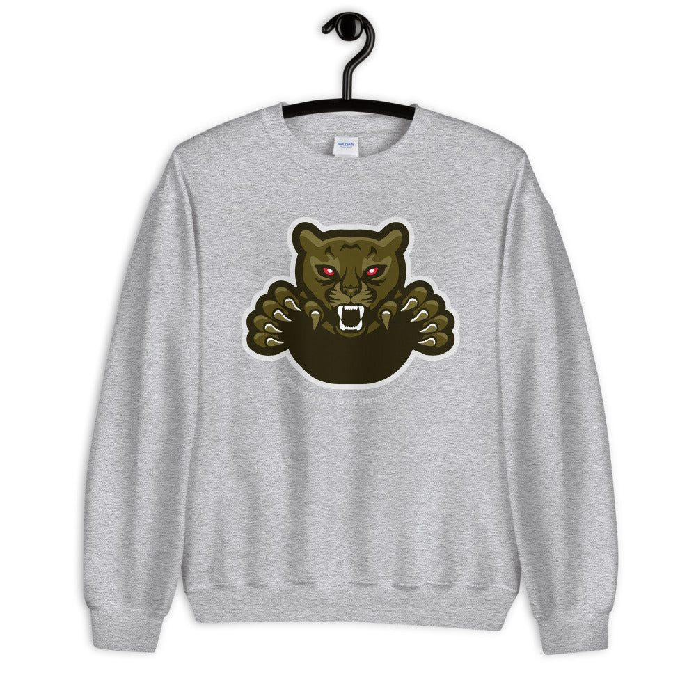 'Physical Distancing' Graphic Panther Comfortable Unisex Sweatshirt