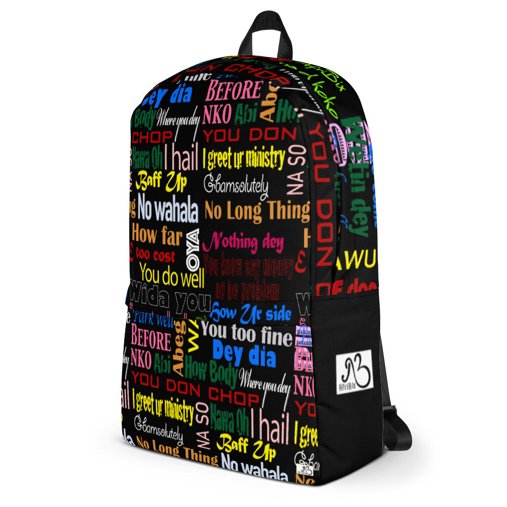 flyersetcinc Pidgin Print Laptop Backpack