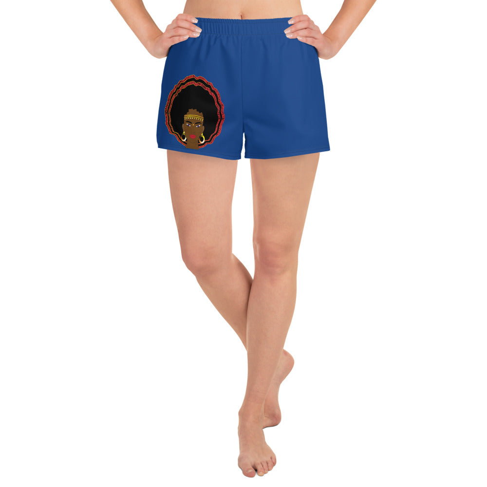 flyersetcinc Warrior Women's Athletic Shorts - Blue