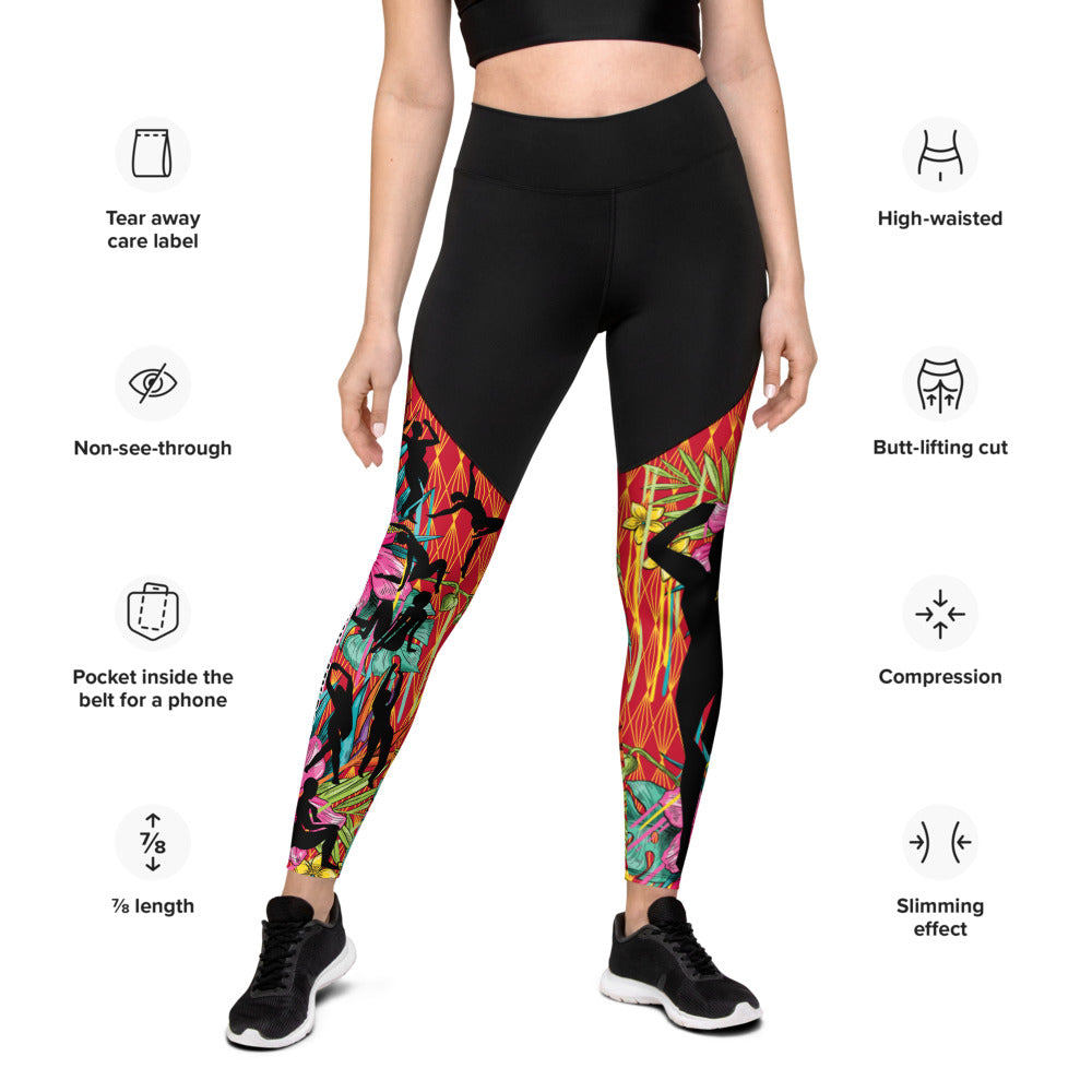 Silhouette Compression Sports Leggings