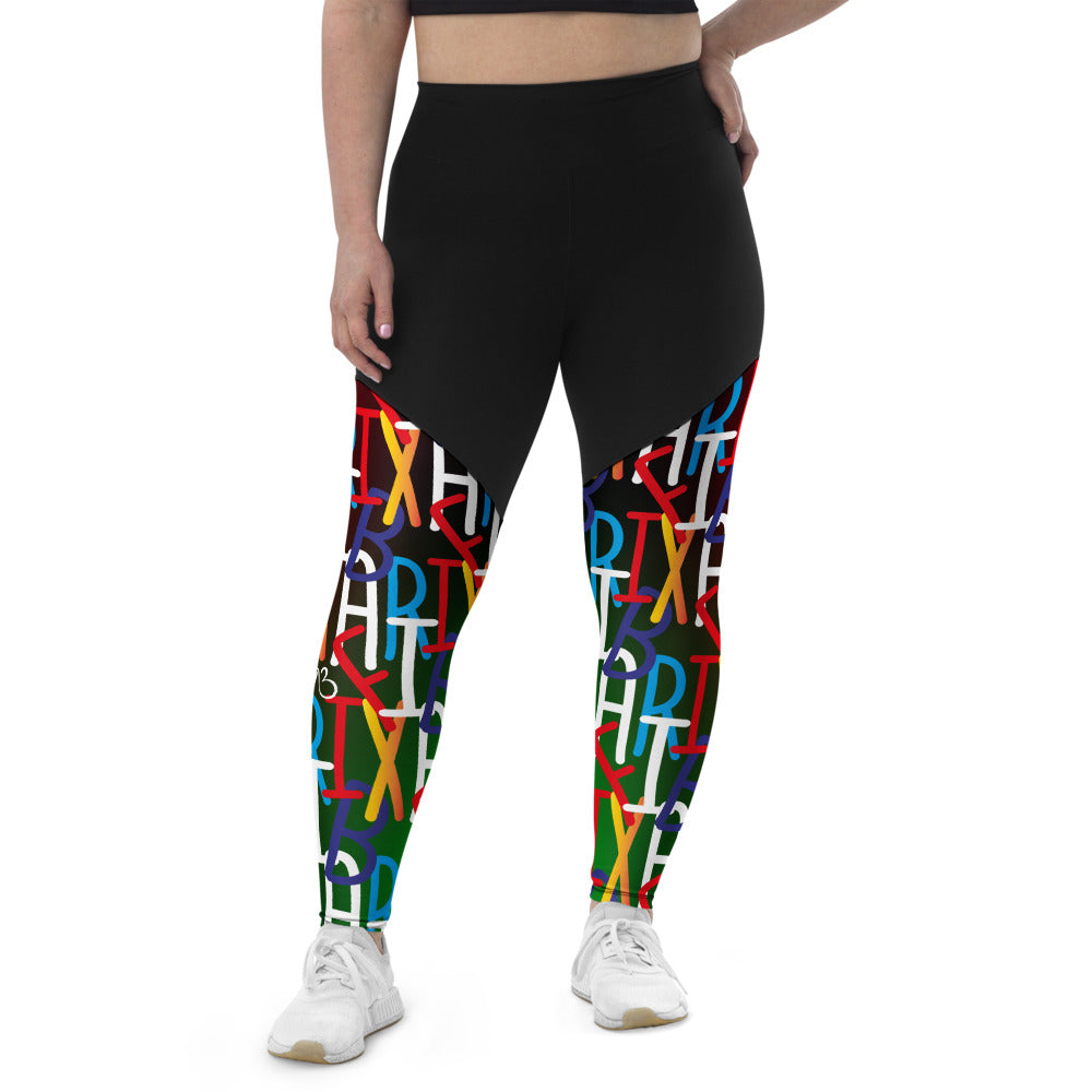 Compression Sports Leggings - flyersetcinc Collage