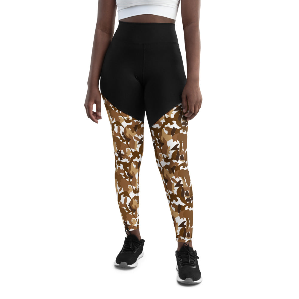 Compression Sports Leggings - flyersetcinc Nude Camo