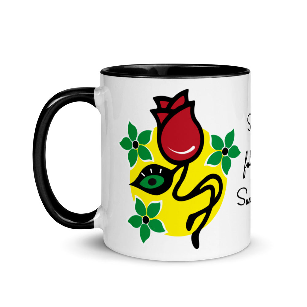 Soul full of Sunshine Two toned Mug with Color Inside