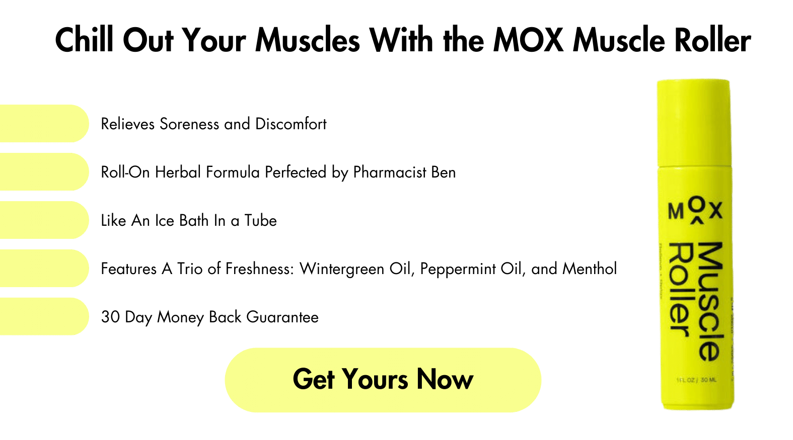 Can you get vitamin D on a cloudy day? Beat the muscle pain associated with a vitamin D deficiency with the MOX Muscle Roller.