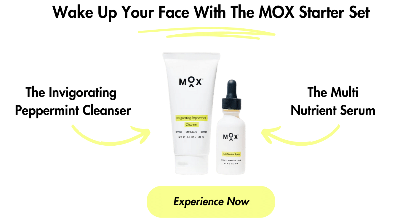 Is it good to wash your face with cold water? Try the MOX Starter Set for real results.