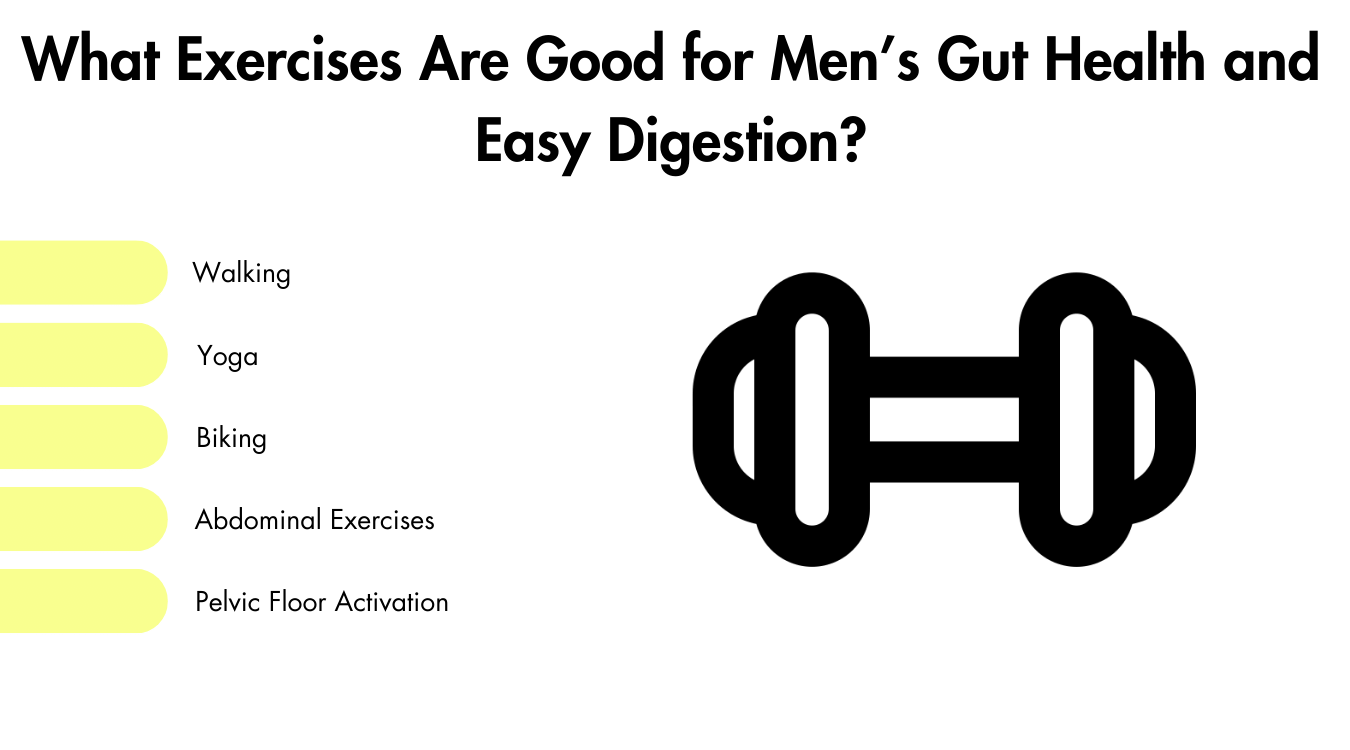 Exercises good for men's gut health.