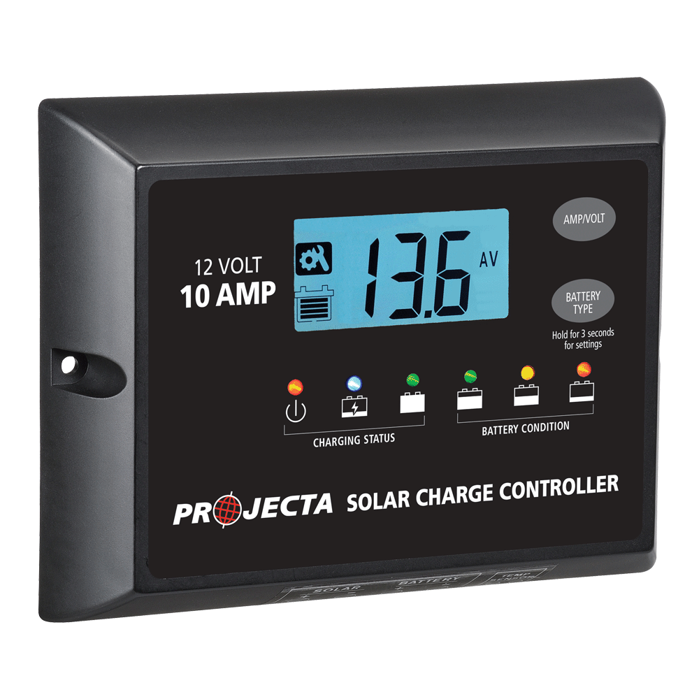 PROJECTA AUTOMATIC 12V 10A 4 STAGE SOLAR CHARGE CONTROLLER (LP-SC110