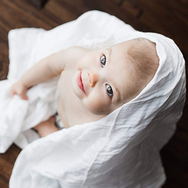 white swaddle wrap