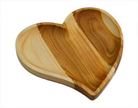 Wooden Serving Tray Plate - Heart Shape - Best Romantic Idea For Everyone You Love - Unique and Handmade - Eco Trade Company