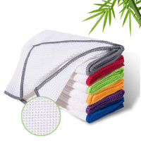 100% Bamboo Dish Cloths Soft Durable and Eco-Friendly Cleaning Rags - Eco Trade Company