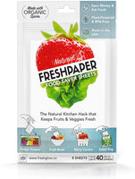 THE FRESHGLOW Co FRESHPAPER Food Saver Sheets for Produce, 8 Reusable Sheets (1 Pack) - Eco Trade Company