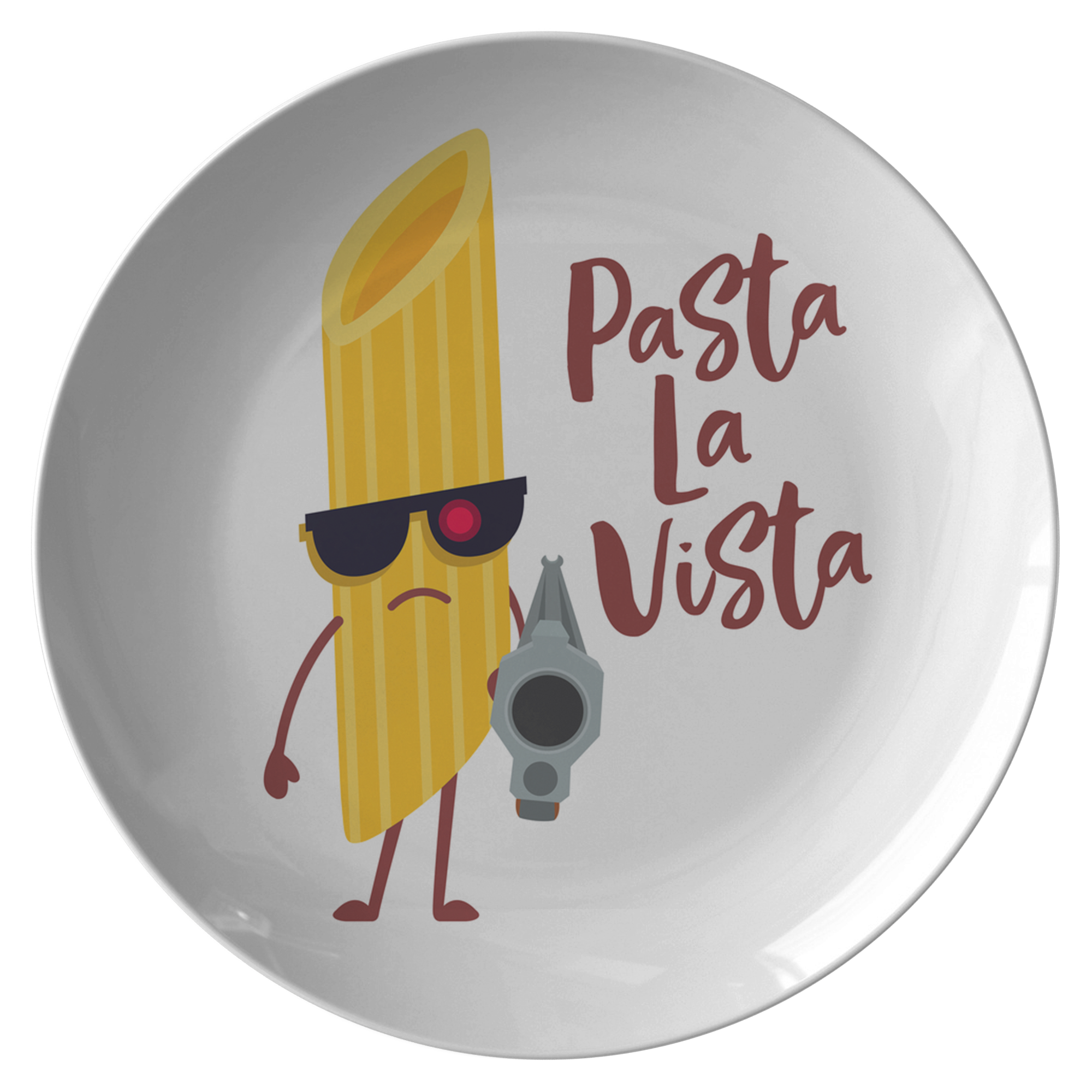 Pasta La Vista - Dinner Plate - FP15W-PL – Yellow Otter Studios