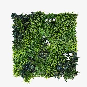 Diseña tu Jardín Vertical  Combina una base con hojas artificiales