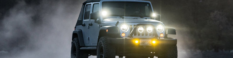 2007 Jeep Wrangler JK With 5 Different Pairs Of DENALI LED Lights – DENALI  Electronics