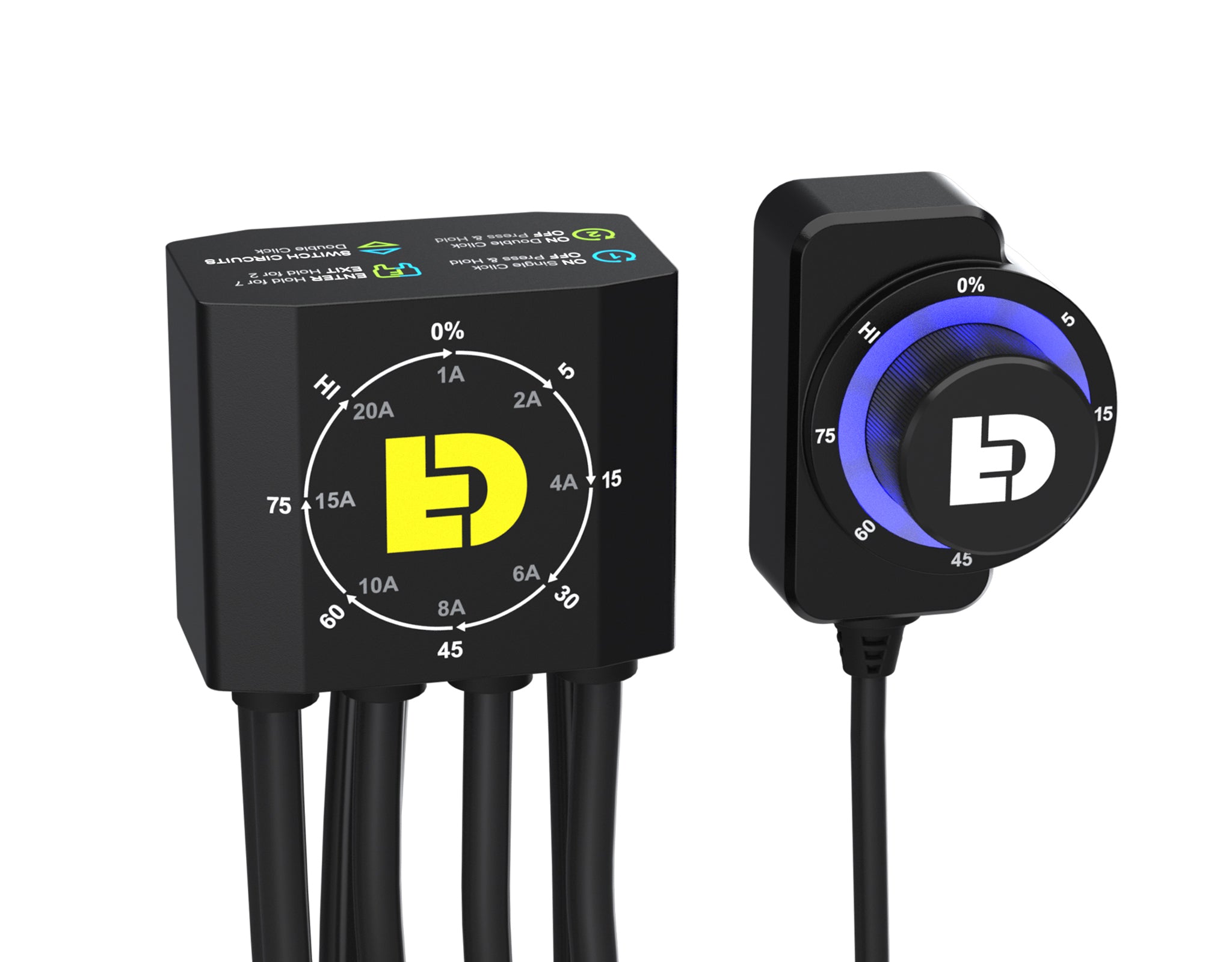 Bouton klaxon/phare - D4+ 4.0 - Plug In (Nouvelle Génération