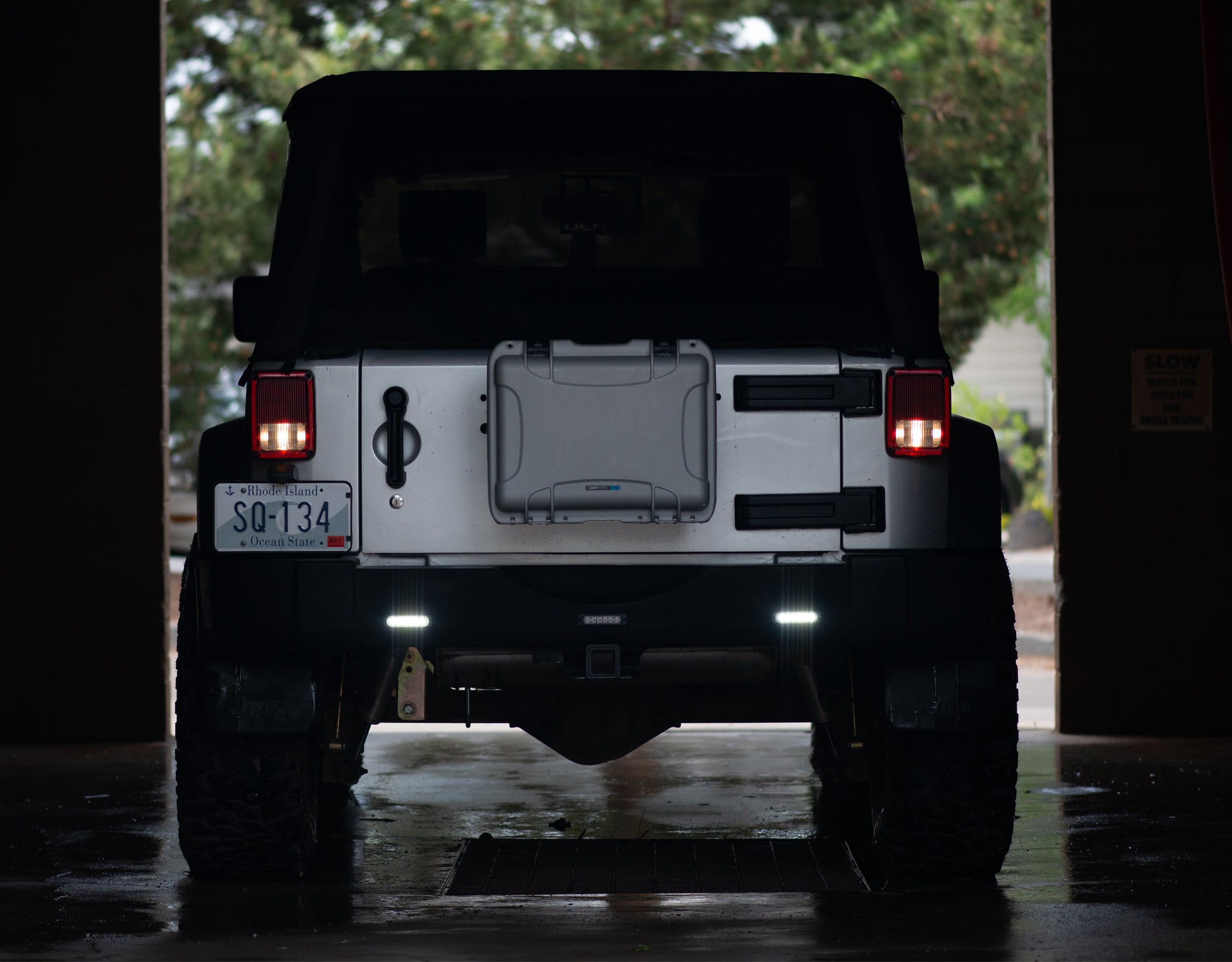 Jeep Wrangler flush mount back up lights 