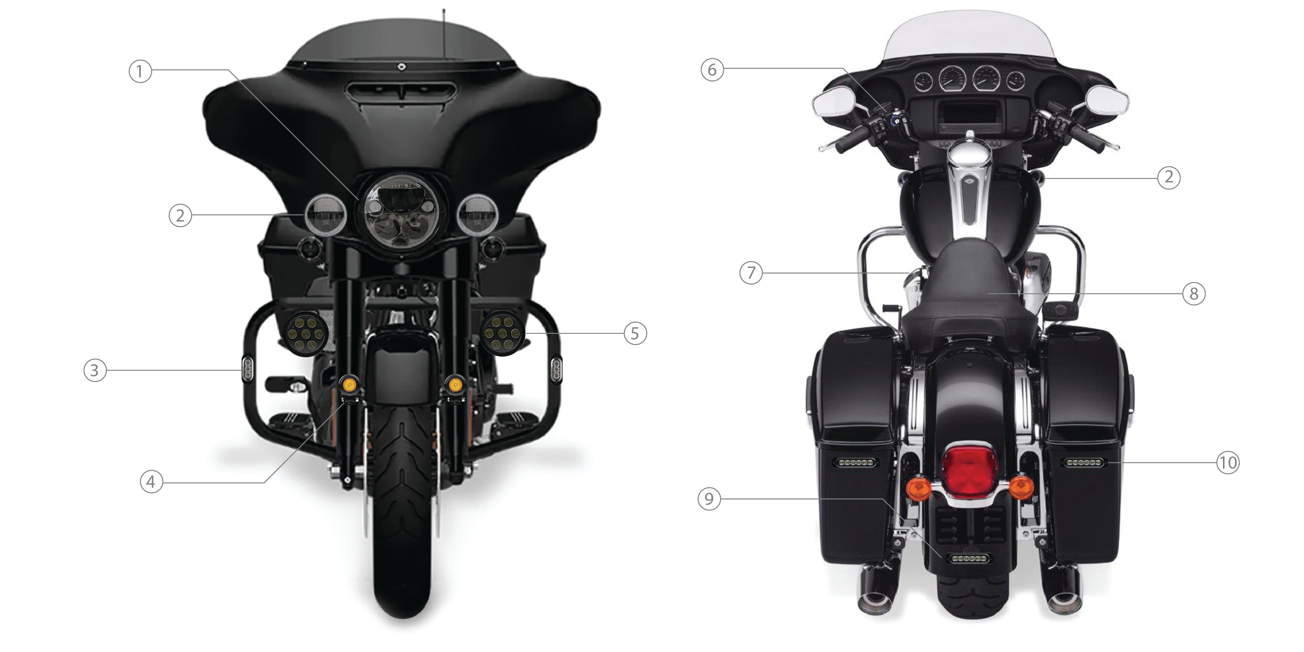 Harley-Davidson Street Glide Accessories LED Lighting