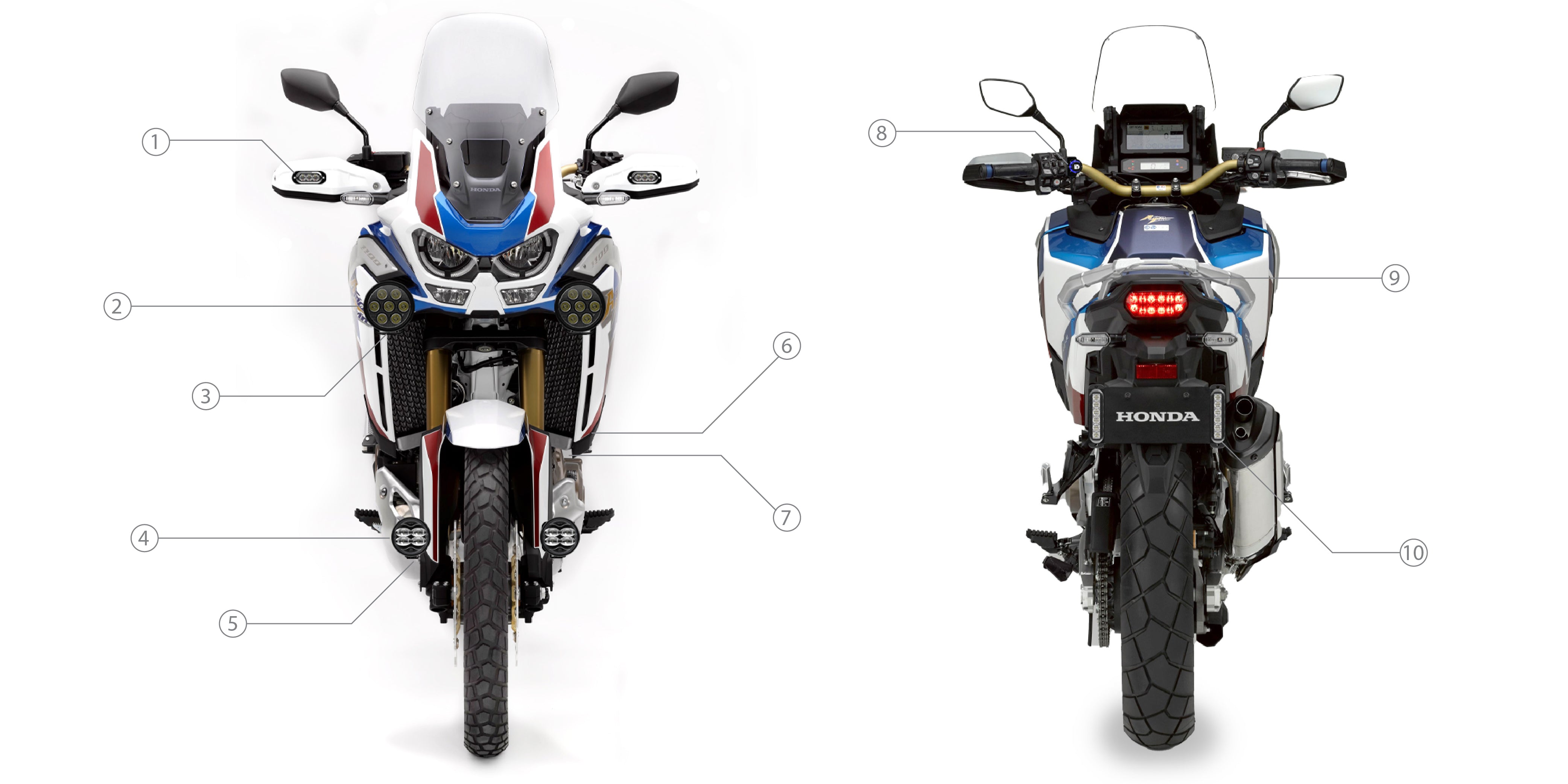 Africa Twin LED Lighting & Accessories