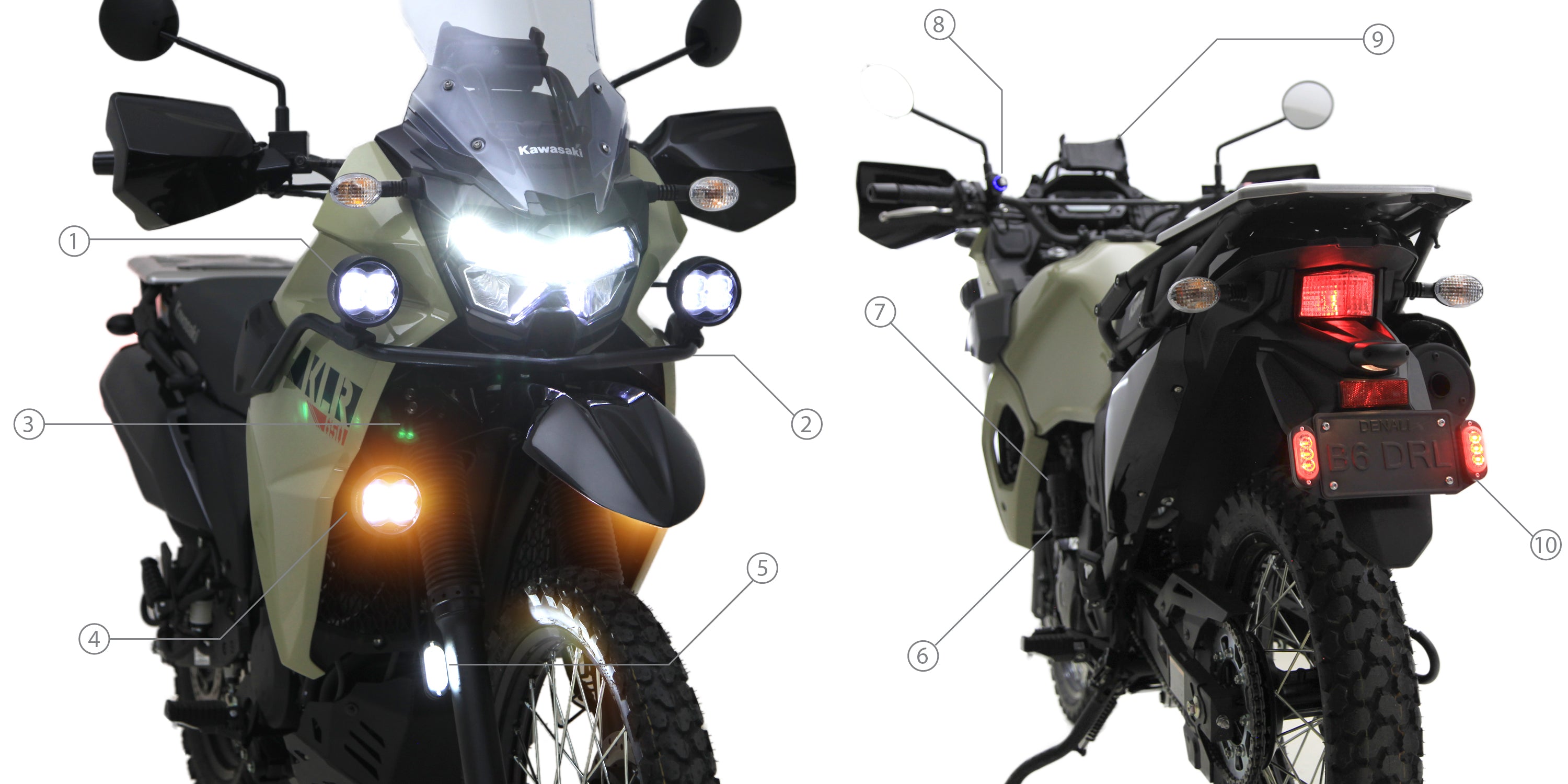 KLR 650 Lighting Motorcycle Accessories