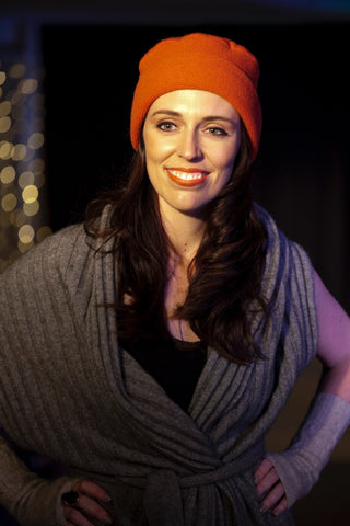 Jacinda Ardern models for Small  NZ Business Kapeka
