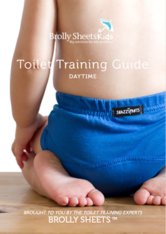 Screenshot of daytime toilet training guide’s cover.