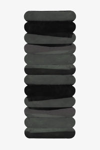 Temple Steps Scalloped Wool Runner Rug