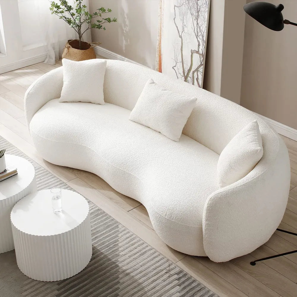Boucle Curved Cloud Couch