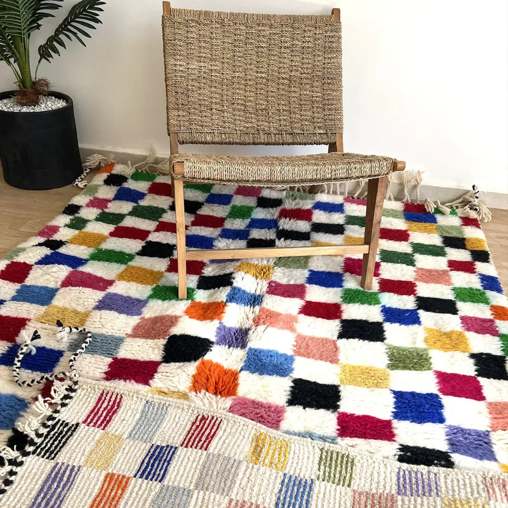 moroccan colorful rug