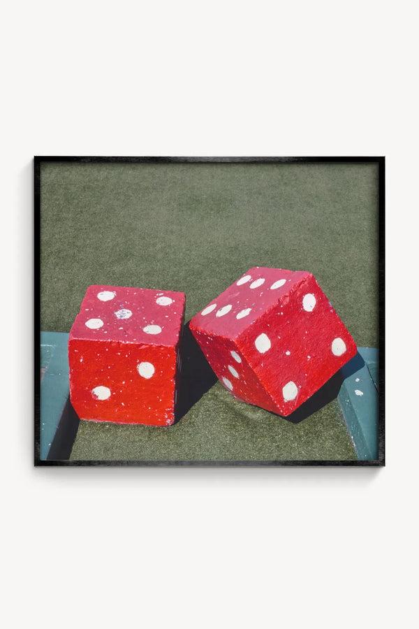 Dice Roadside Attraction Landscape Art Print