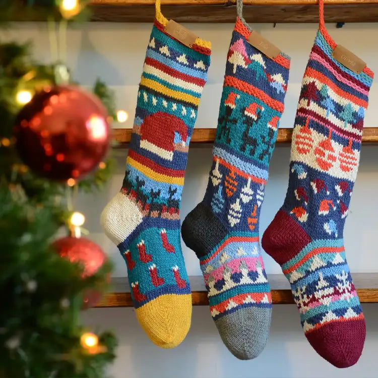 Hand Knit and Personalized Christmas Stocking