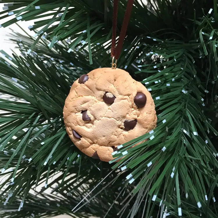Chocolate Chip Cookie Clay Ornament