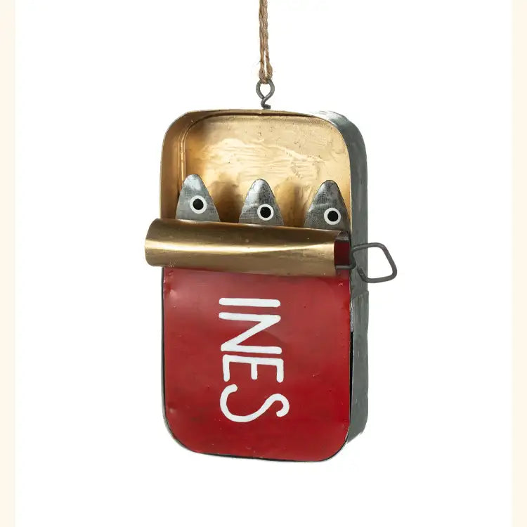 Tin of Sardines Quirky Hanging Ornament