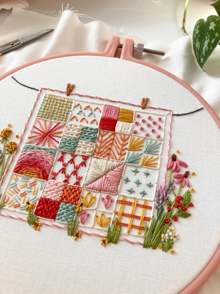 Cozy Quilt Embroidery Pattern