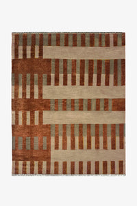 Interval Hand-Knotted Geometric Wool Rug