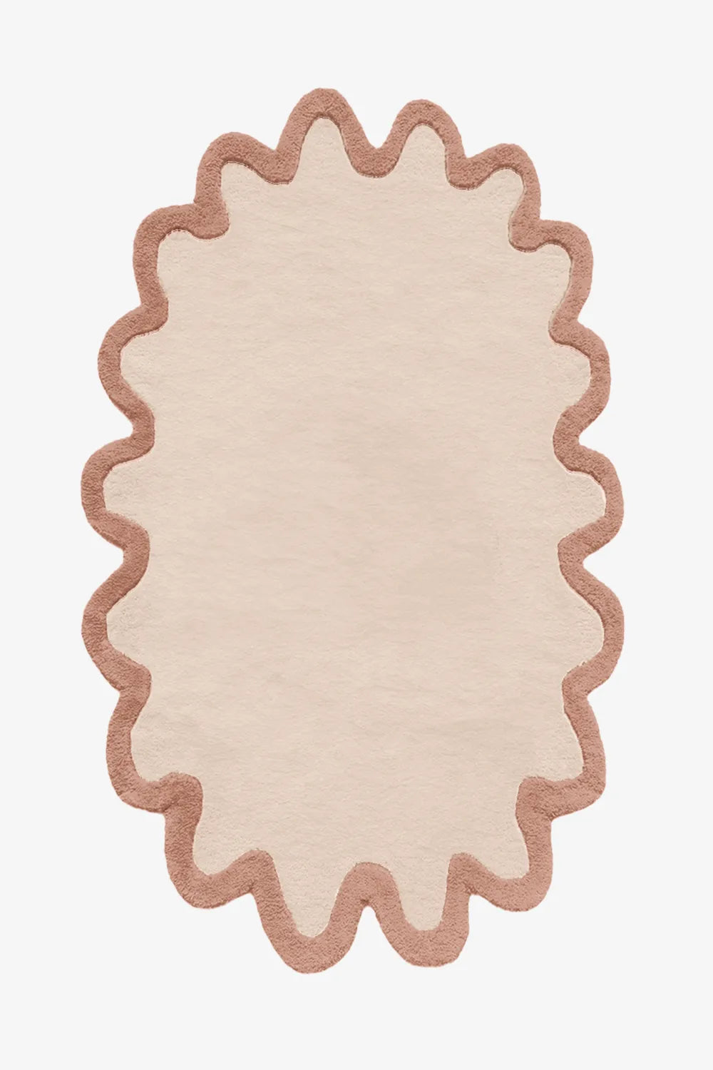 Customizable Halo Burst Tufted Wool Oval Rug