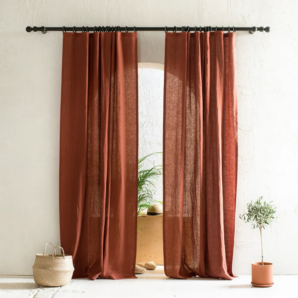 linen curtains