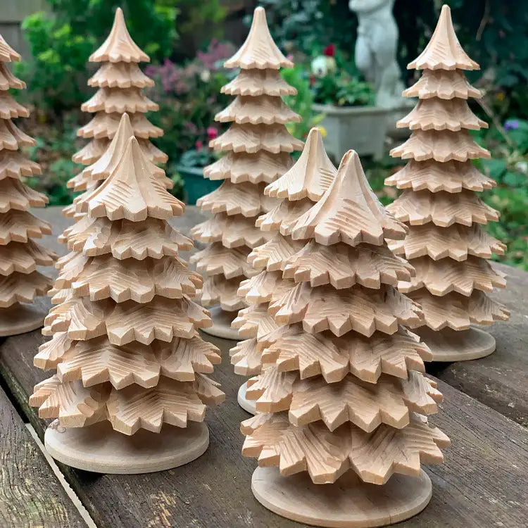 Natural Wooden Christmas Trees
