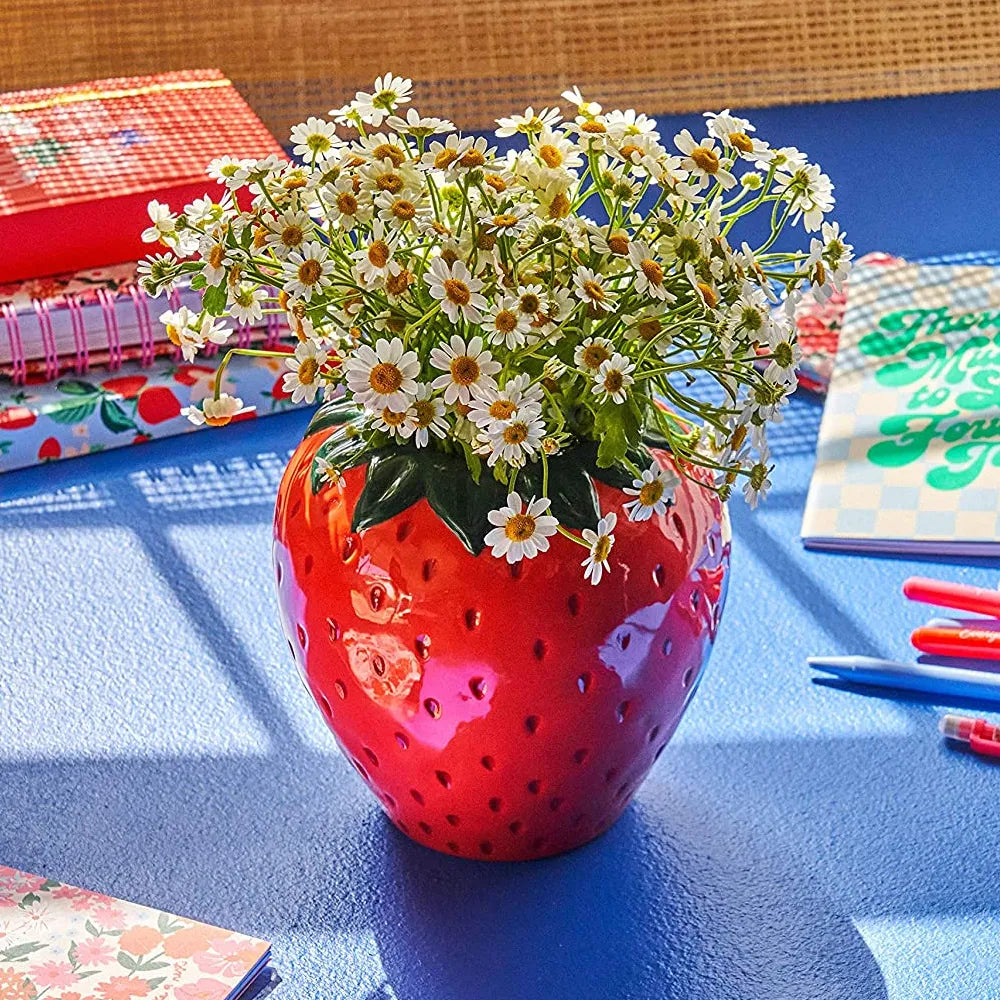 Ceramic Strawberry Vase