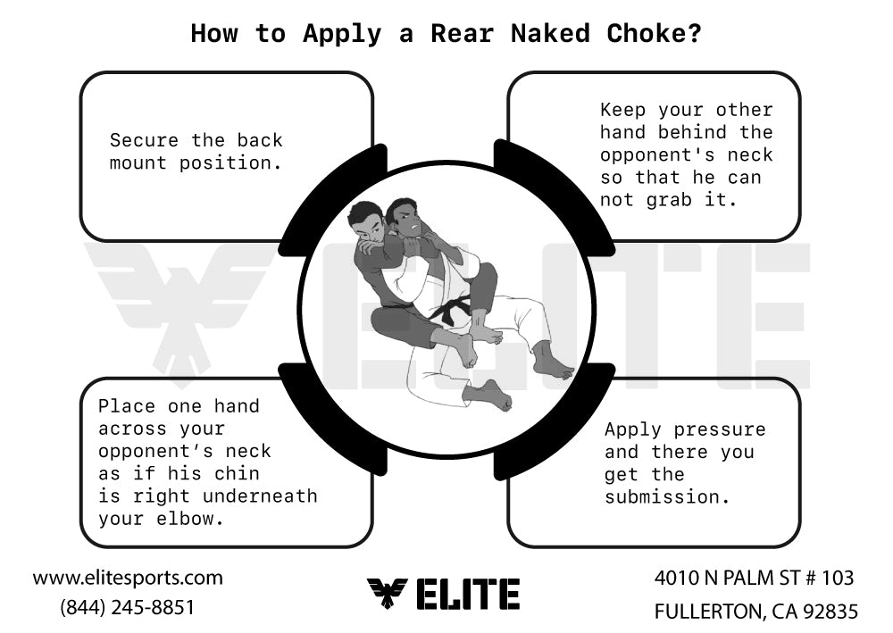 Rear Naked Choke - infographic