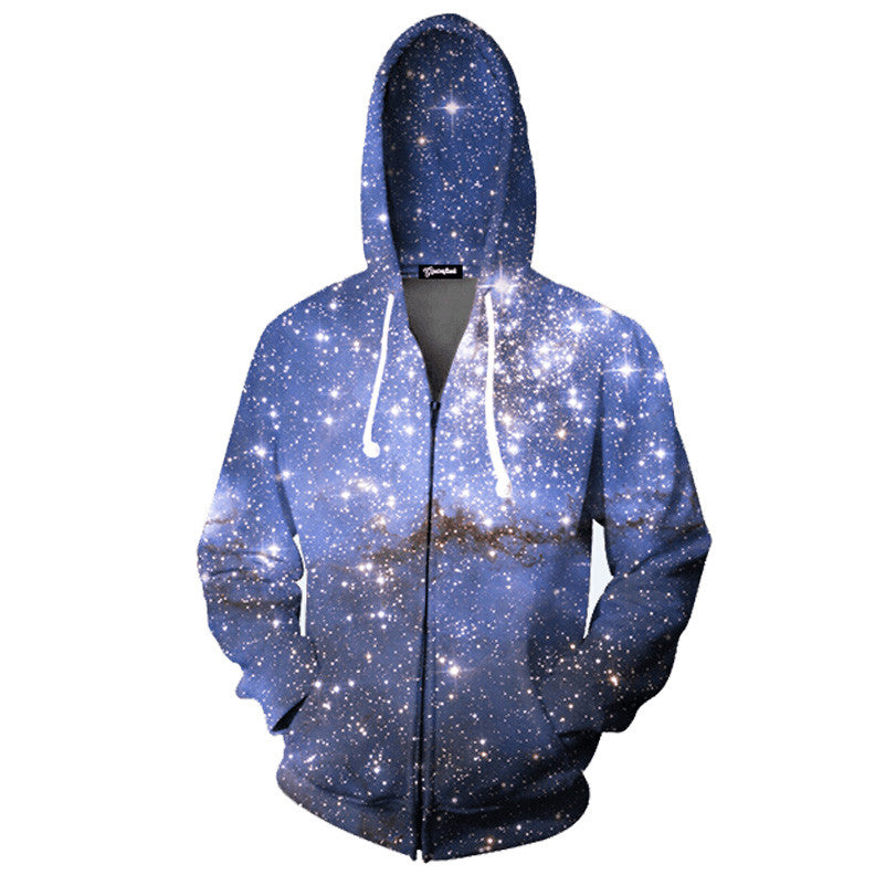 printed zipper hoodies